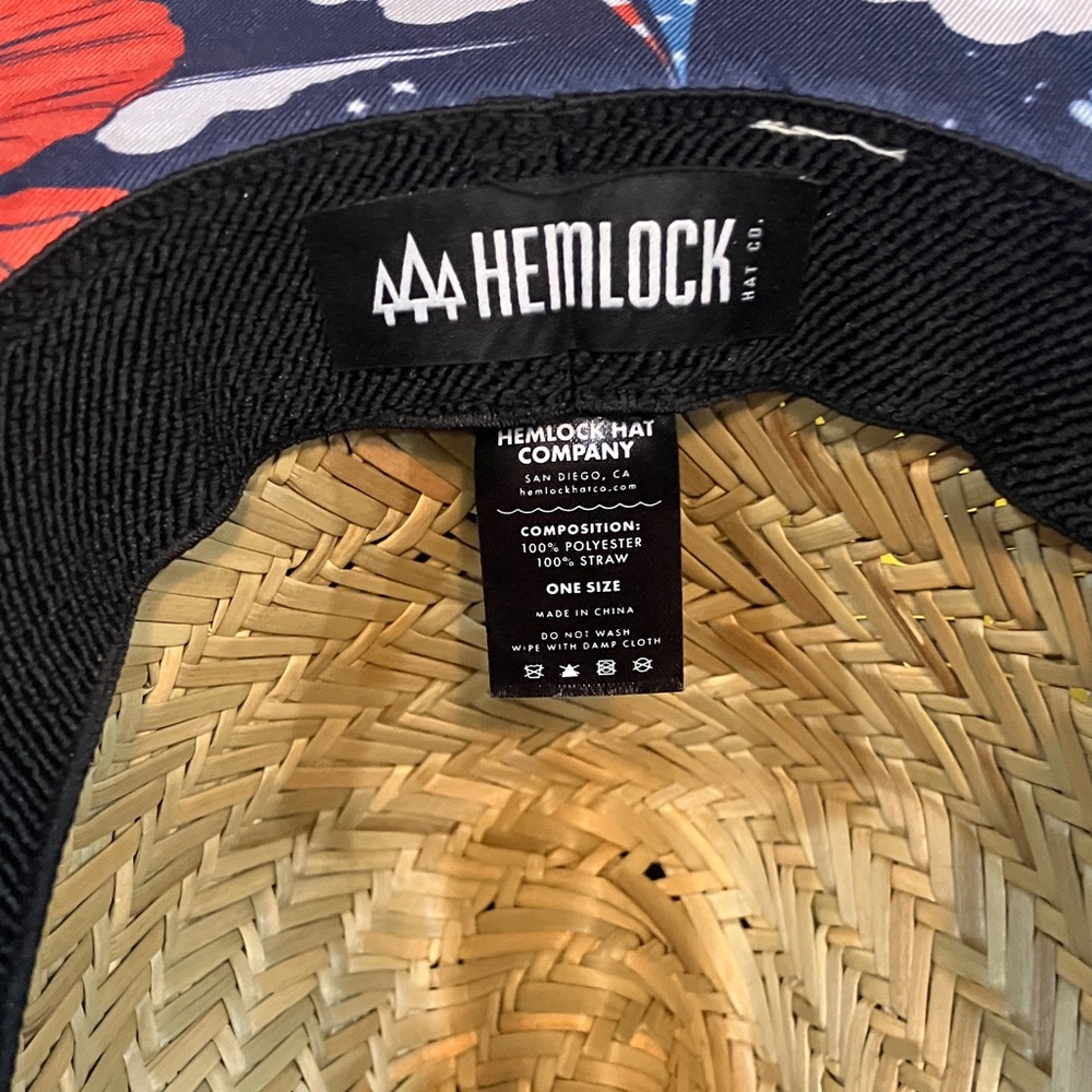 Hemlock UPF 50+ Lifeguard Straw Hat - Picture 3 of 3